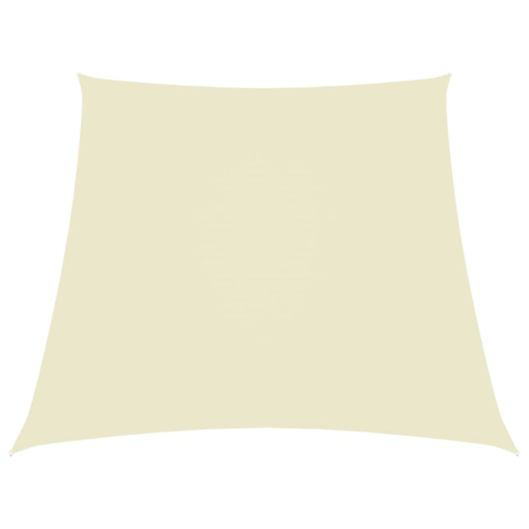 Vidaxl Zonnezeil Trapezium 3 5x4 M Oxford Tissu Cream -Colored