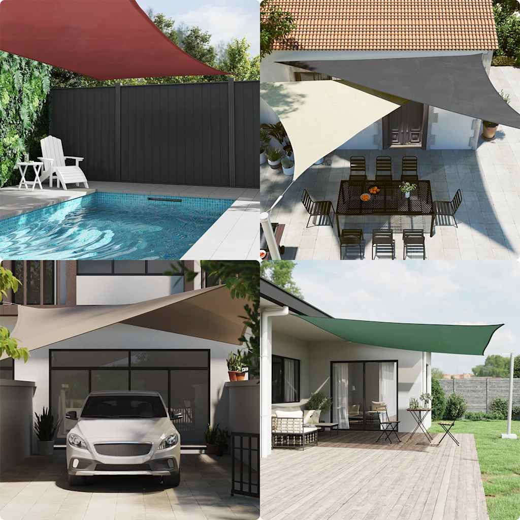 Vidaxl Sunshade rectangular 3x4,5 m tissu oxford blanc
