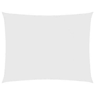 Vidaxl Sunshade rectangular 3x5 m oxford tissu blanc