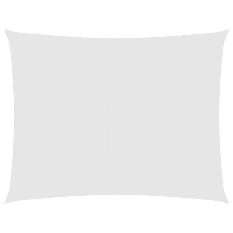 Vidaxl Sunshade rectangular 5x7 m oxford tissu blanc