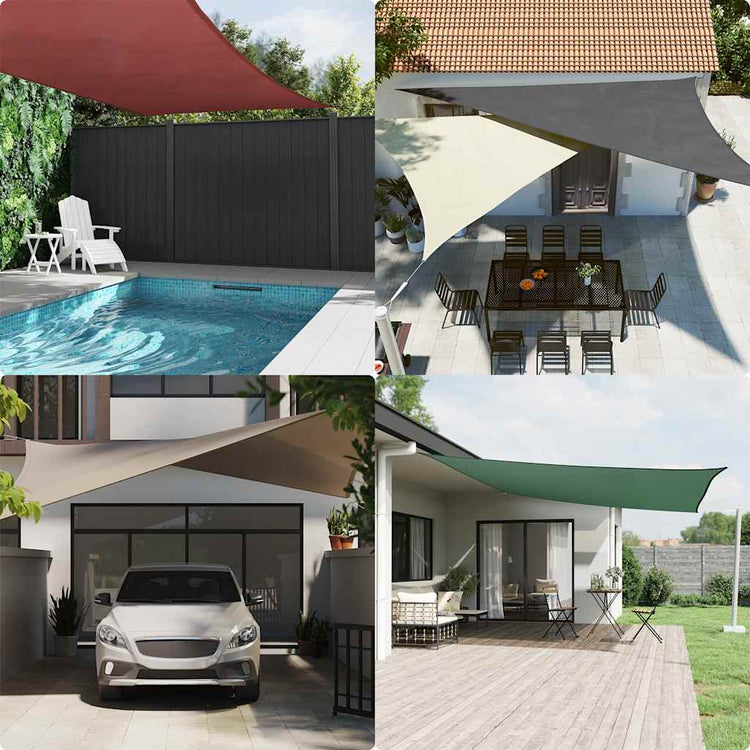 Vidaxl Sunshade triangulaire 6x6x6 m Oxford tissu blanc