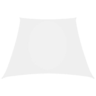 Vidaxl Zonnezeil Trapezium 2 4x3 M Oxford tissu blanc
