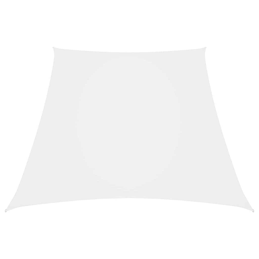 Vidaxl Sunshade Trapezium 3 4x3 M Oxford tissu blanc