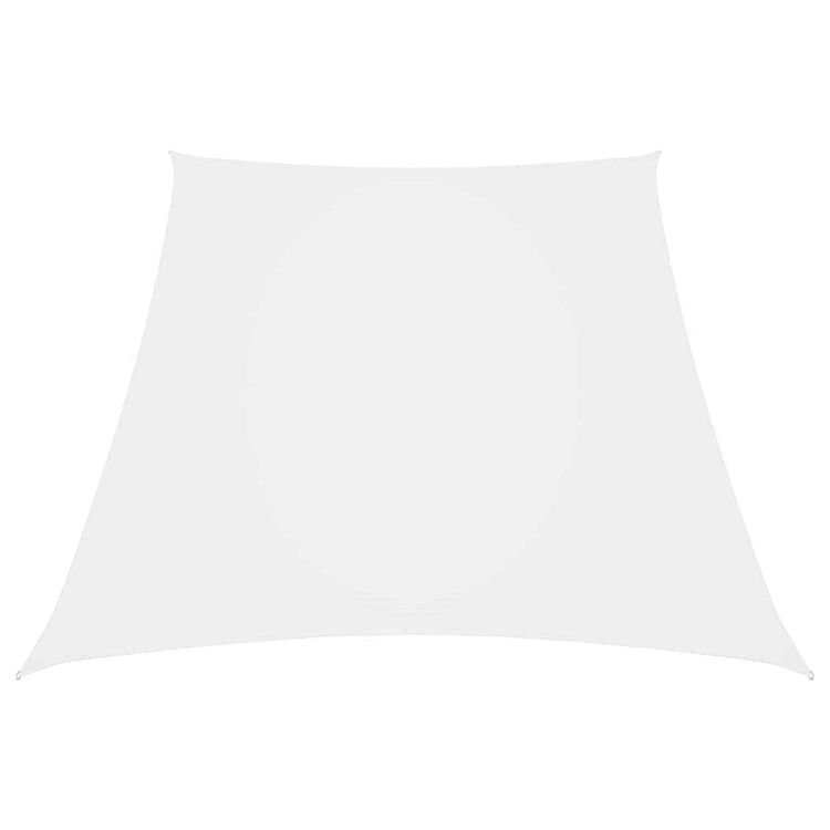 Vidaxl Sunshade Trapezium 3 4x3 M Oxford tissu blanc