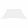 Vidaxl Sunshade Trapezium 3 4x3 M Oxford tissu blanc