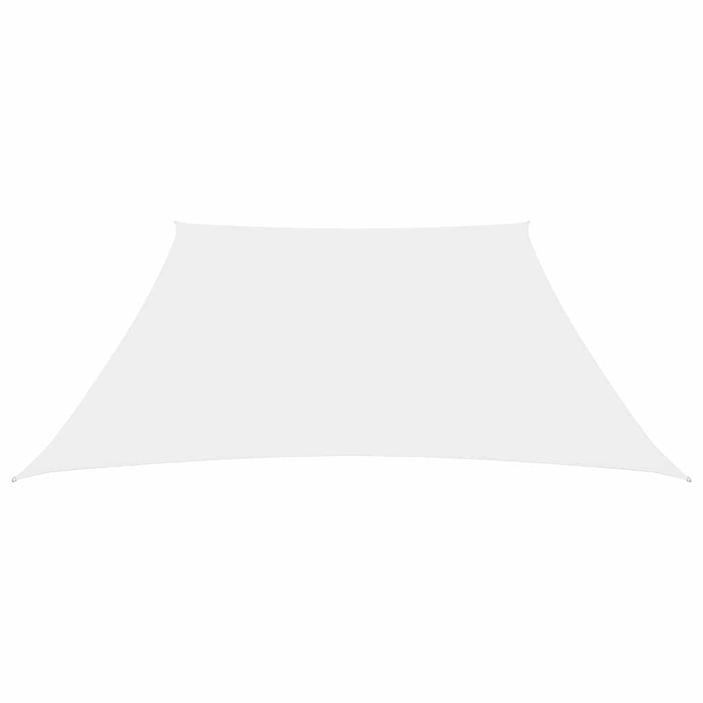 Vidaxl Sunshade Trapezium 3 4x3 M Oxford tissu blanc