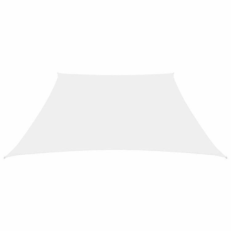 Vidaxl Sunshade Trapezium 3 4x3 M Oxford tissu blanc