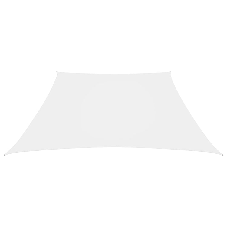 Vidaxl Sunshade Trapezium 4 5x4 M Oxford tissu blanc