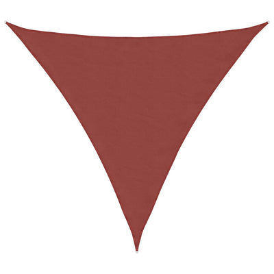 Vidaxx auvent triangulaire 3x3x3 m tissu oxford couleur terre cuite