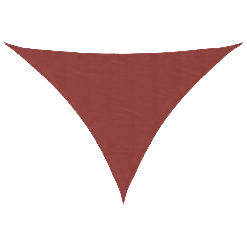 Vidaxx auvent triangulaire 3x4x5 m tissu oxford couleur terre cuite