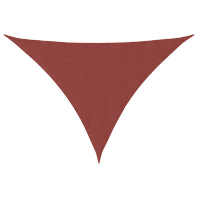 Vidaxx auvent triangulaire 3x4x5 m tissu oxford couleur terre cuite