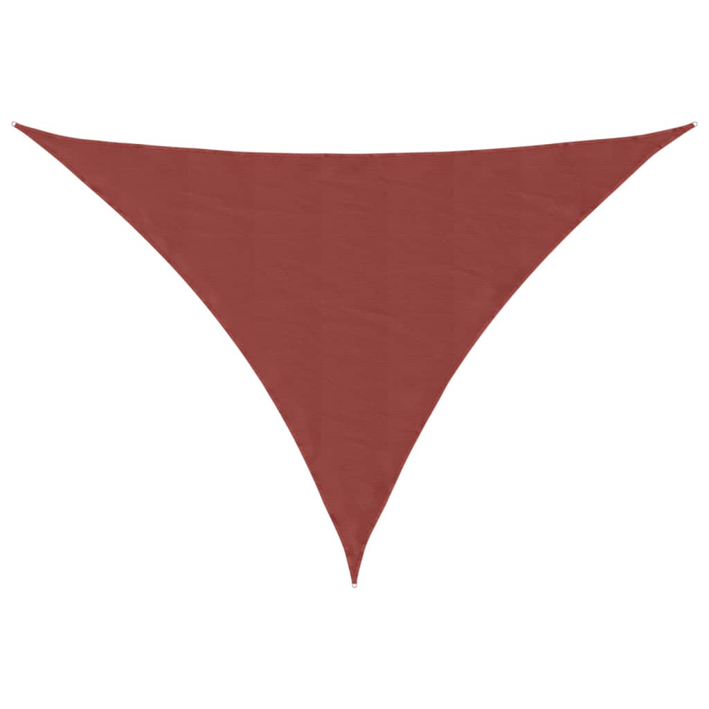Vidaxx auvent triangulaire 4x4x5,8 m tissu oxford couleur terre cuite