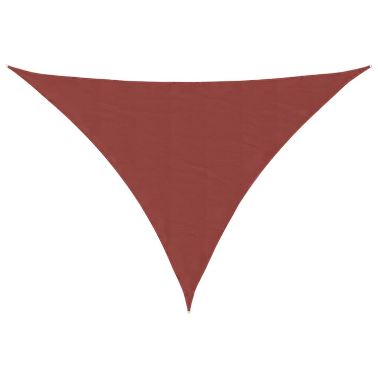 Vidaxx auvent triangulaire 5x6x6 m tissu oxford couleur terre cuite