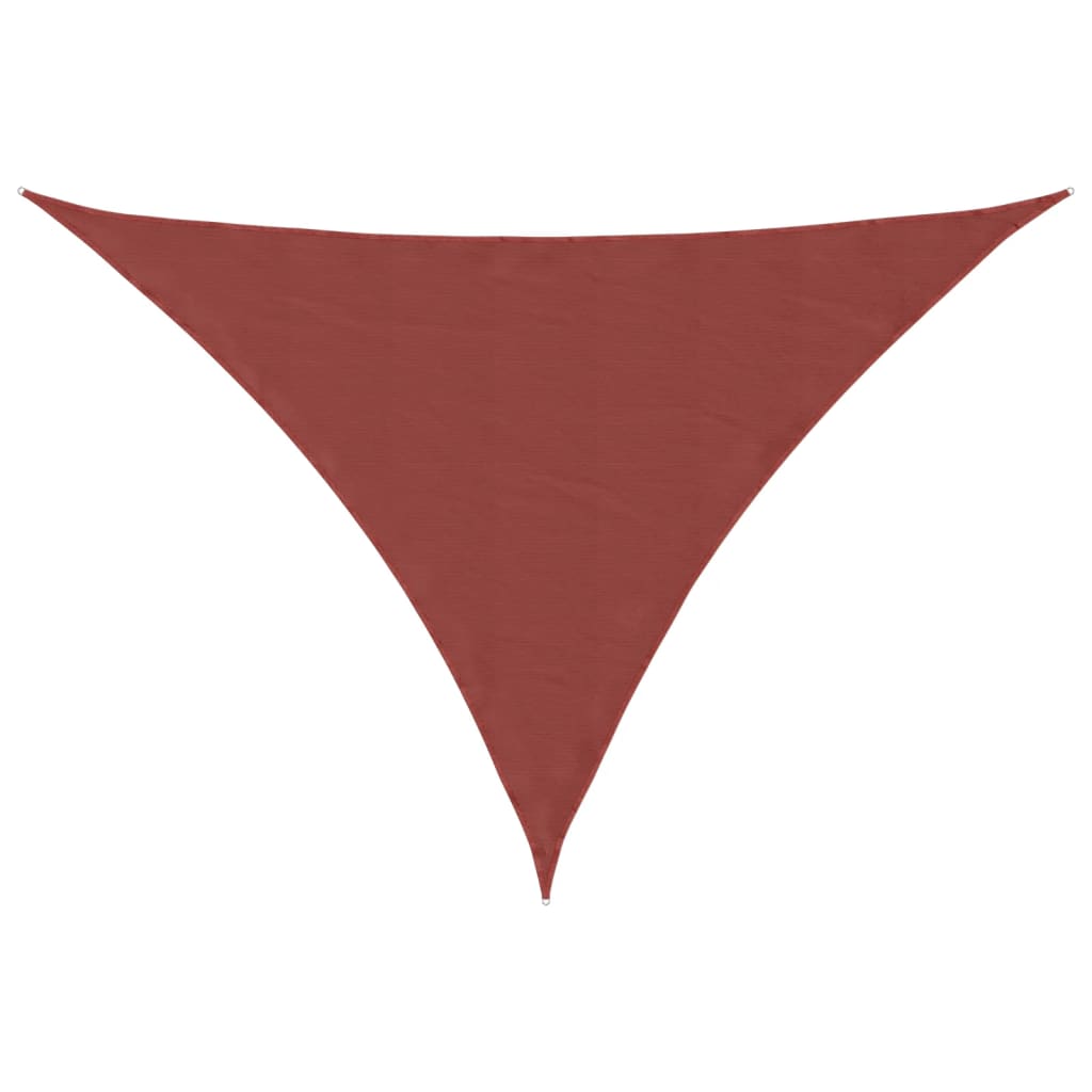 Vidaxx auvent triangulaire 5x5x6 m tissu oxford couleur terre cuite