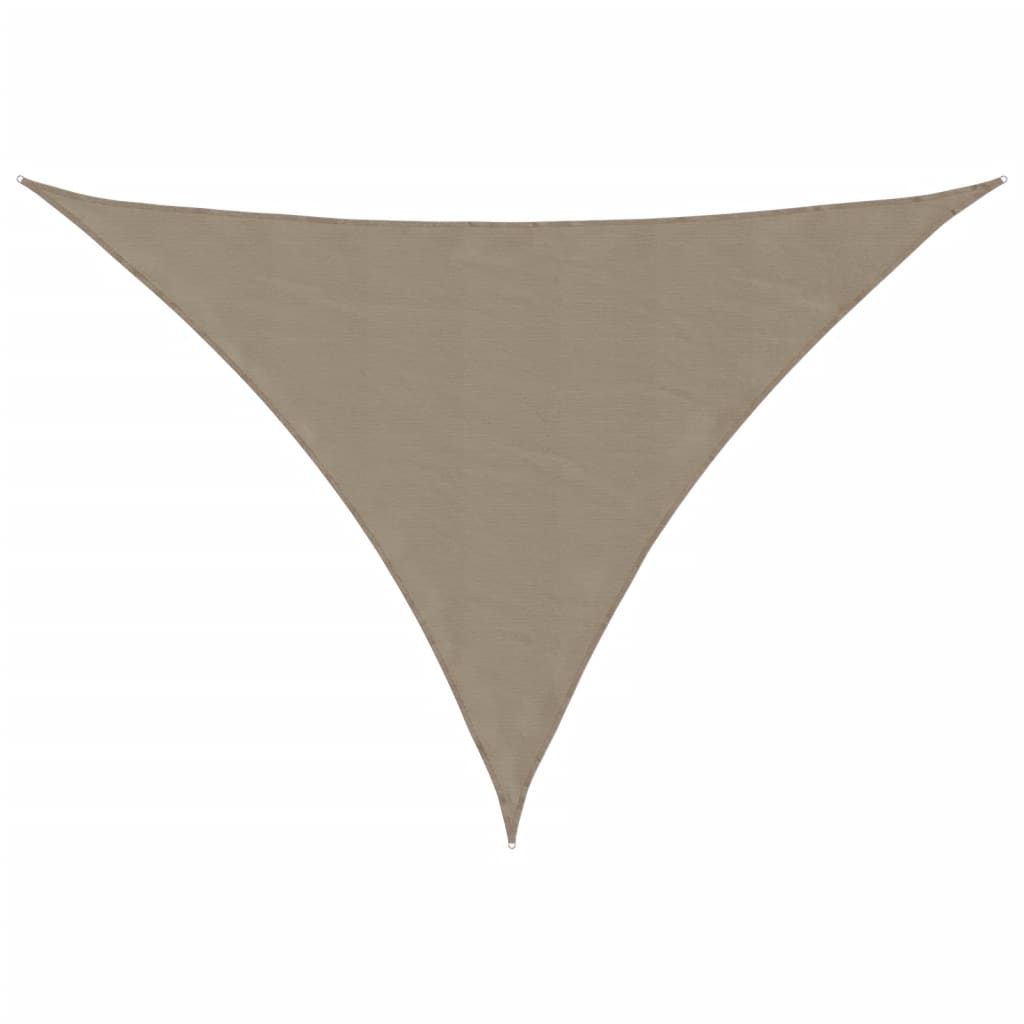 VidaXL auvent triangulaire 2,5x2,5x3,5 m tissu oxford taupe