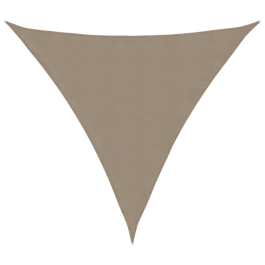 Vidaxx auvent triangulaire 3,6x3,6x3,6 m tissu oxford taupe