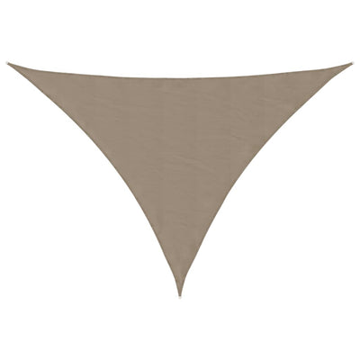 VidaXL auvent triangulaire 3x3x4,24 m tissu oxford taupe