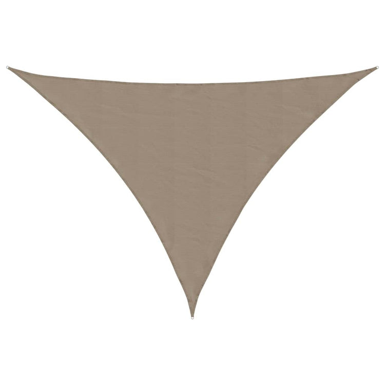 Vidaxx auvent triangulaire 3,5x3,5x4,9 m tissu oxford taupe