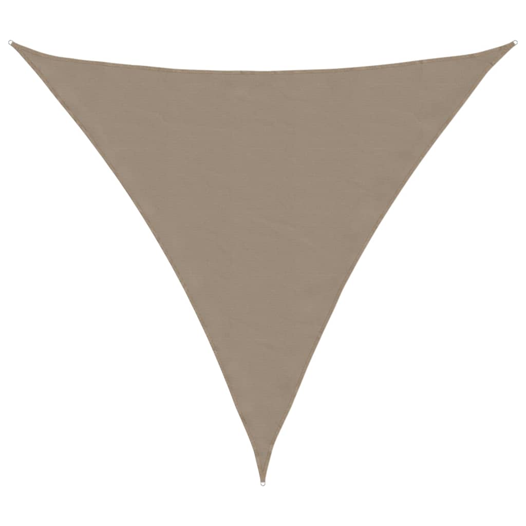 VidaXL auvent triangulaire 5x5x5 m tissu oxford taupe