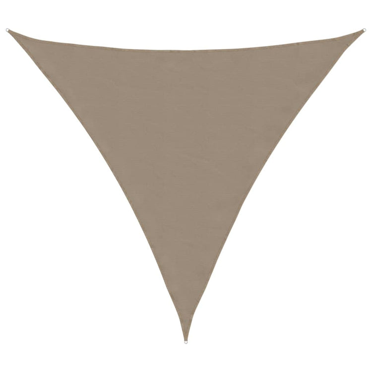 VidaXL auvent triangulaire 5x5x5 m tissu oxford taupe