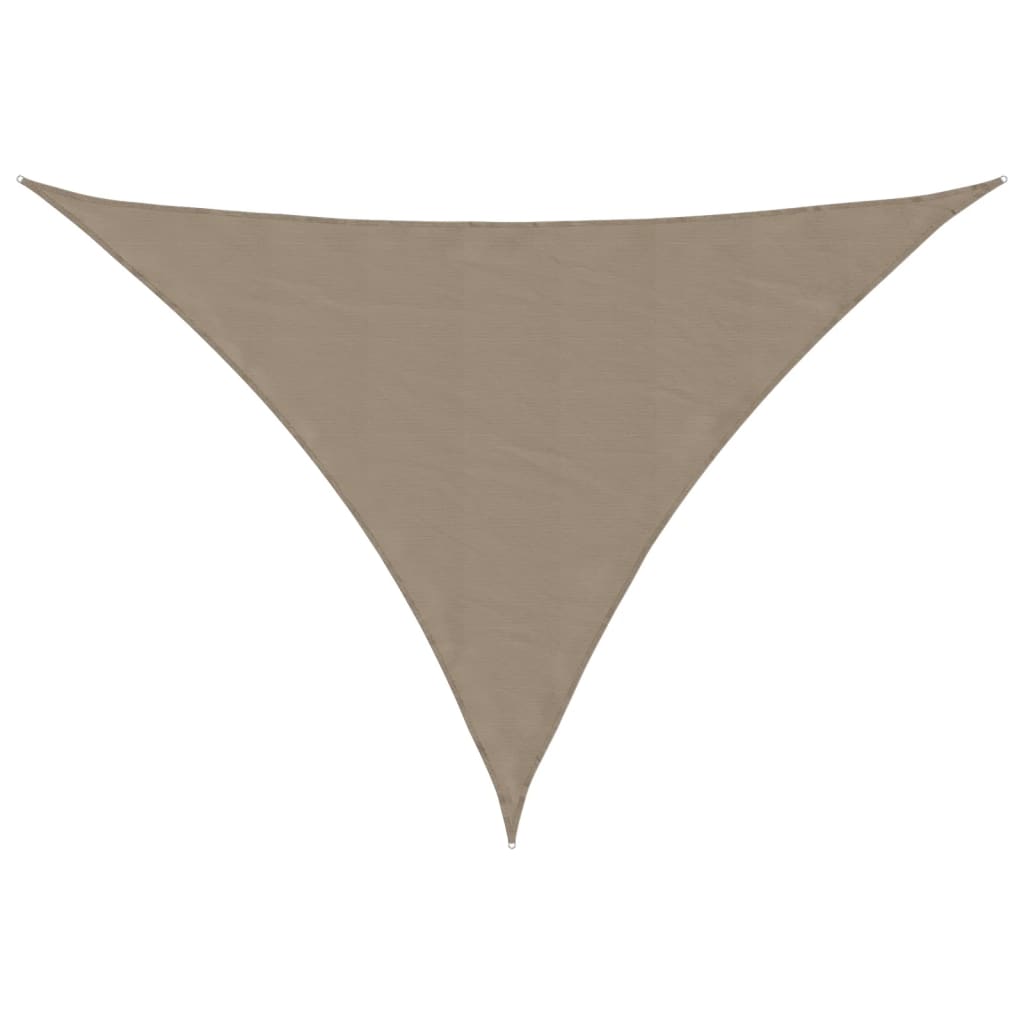 VidaXL auvent triangulaire 4x5x6,4 m tissu oxford taupe