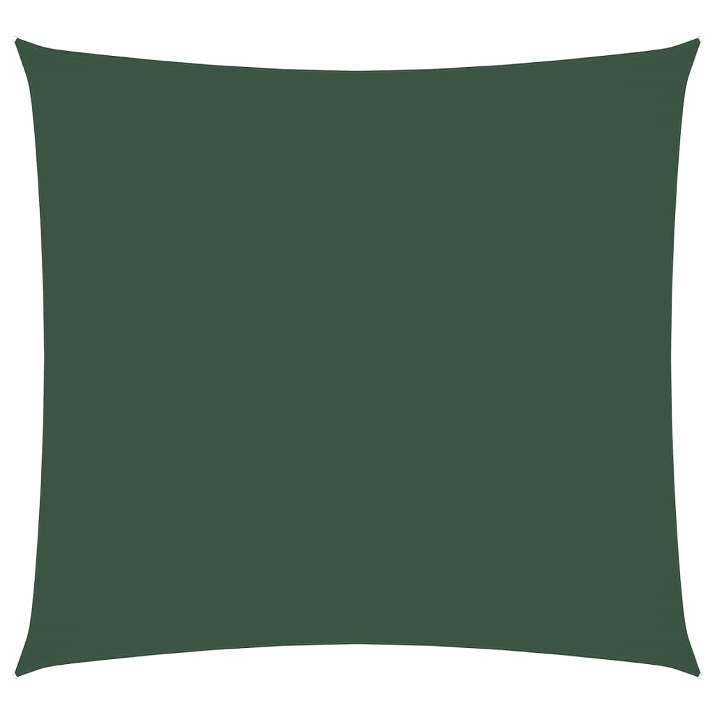 Vidaxl Sunshade Square 4x4 M Oxford Tissu vert foncé