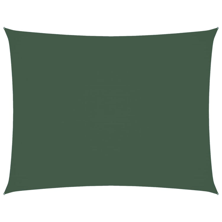 Vidaxl Sunshade Rectangular 2x3,5 M Oxford Tissu vert foncé