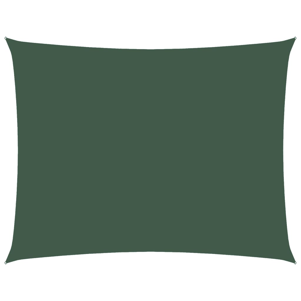 Vidaxl Sunshade rectangulaire 2,5x3,5 m Tissu oxford vert foncé