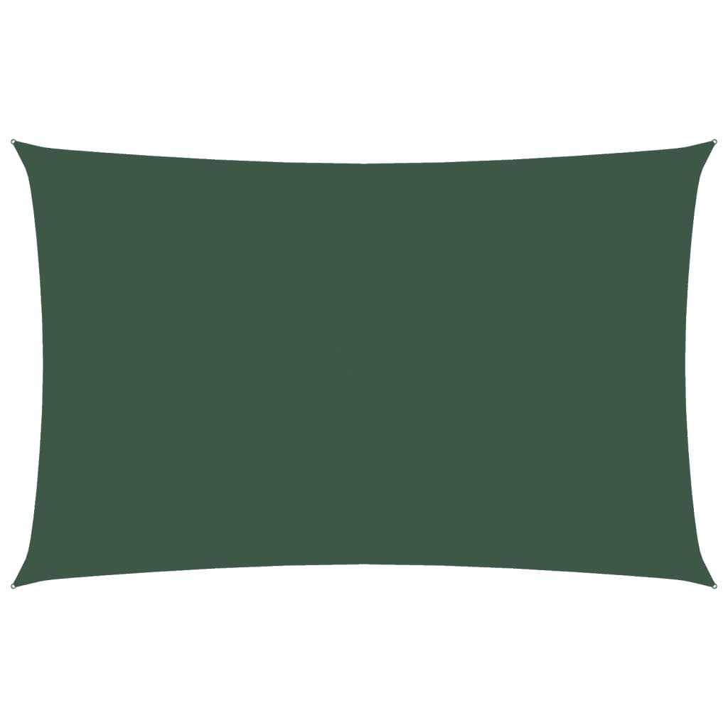 Vidaxl Sunshade rectangulaire 2,5x5 m Oxford tissu vert foncé