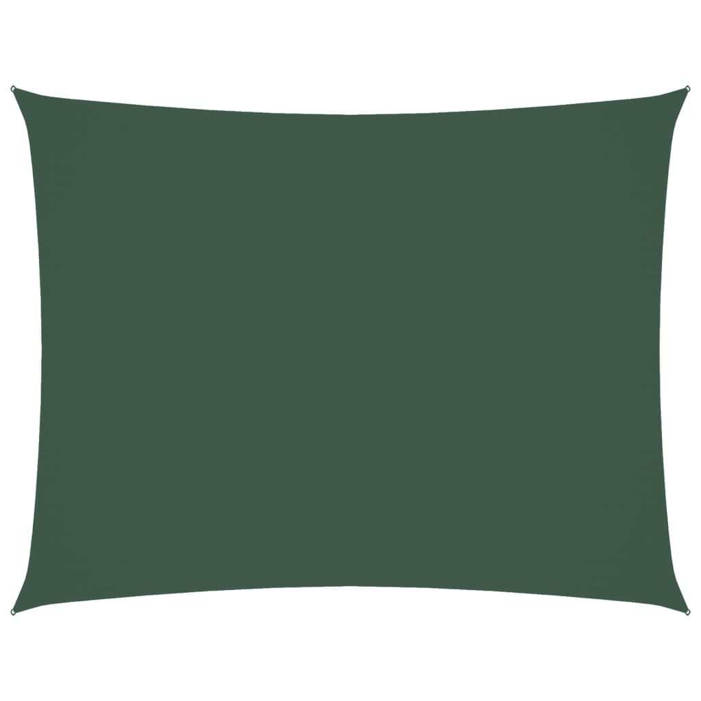 Vidaxl Sunshade rectangulaire 3,5x4,5 m Tissu oxford vert foncé