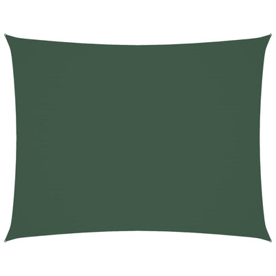 Vidaxl Sunshade rectangulaire 3,5x4,5 m Tissu oxford vert foncé