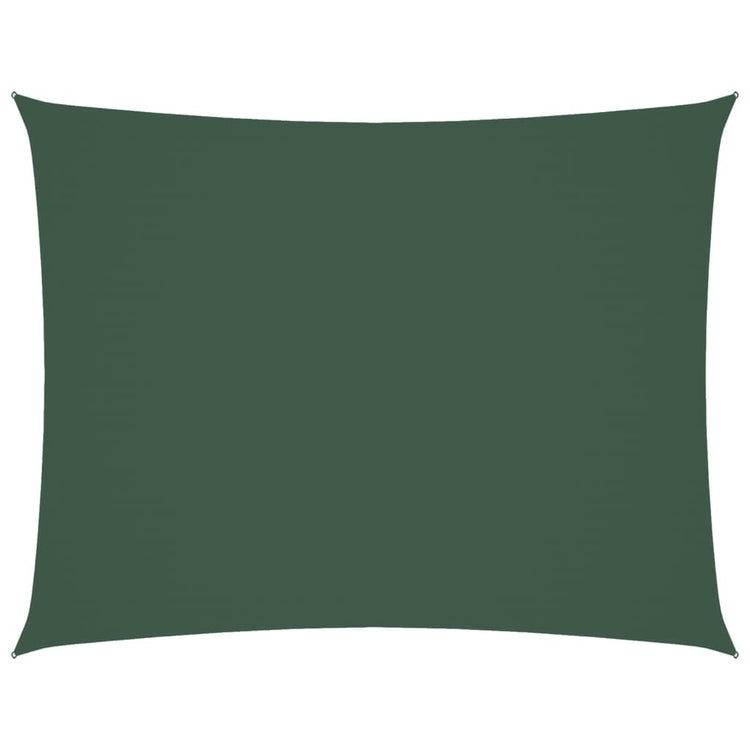 Vidaxl Sunshade rectangulaire 3,5x4,5 m Tissu oxford vert foncé