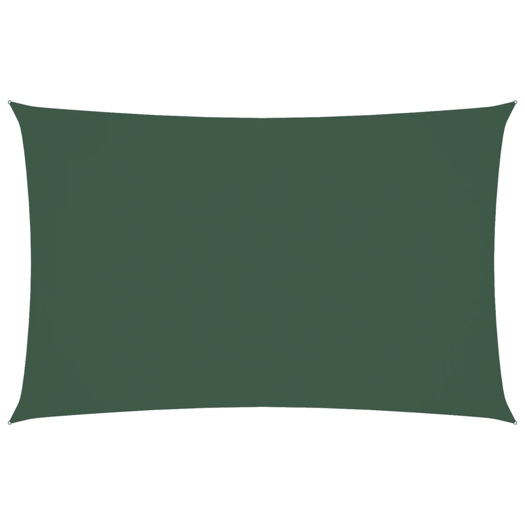 Vidaxl Sunshade rectangulaire 4x7 m Oxford tissu vert foncé