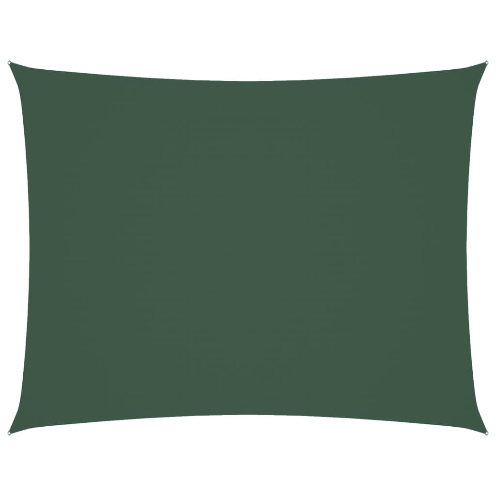 VidaXL toile d'ombrage rectangulaire 6x8 m tissu oxford vert foncé