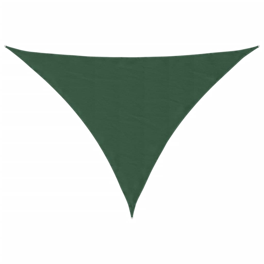 Vidaxx auvent triangulaire 3x4x4 m tissu oxford vert foncé