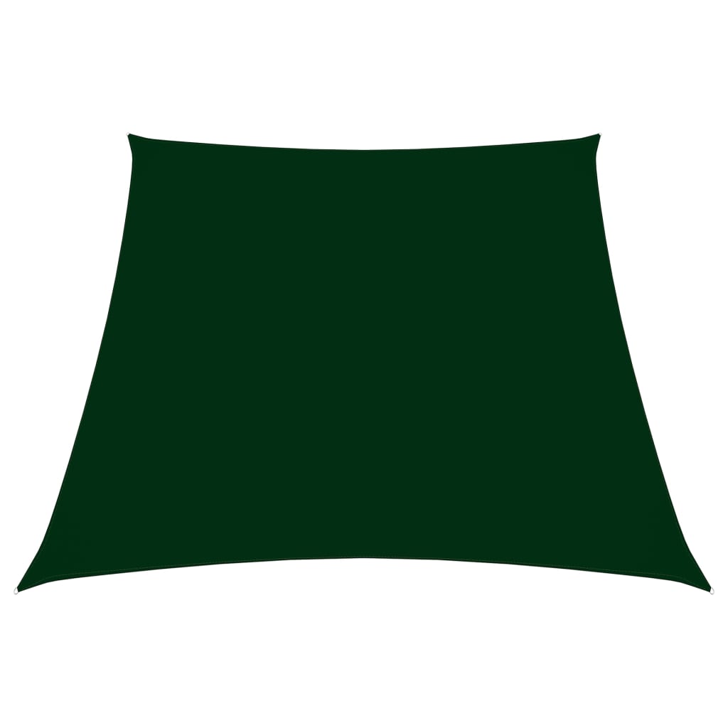Vidaxl Zonnezeil Trapezium 2 4x3 M Oxford Tissu vert foncé