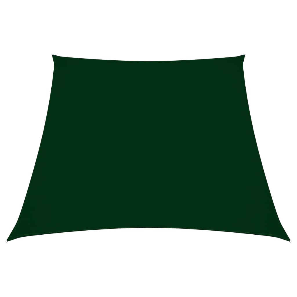 Vidaxl Zonnezeil Trapezium 3 5x4 M Oxford Tissu vert foncé