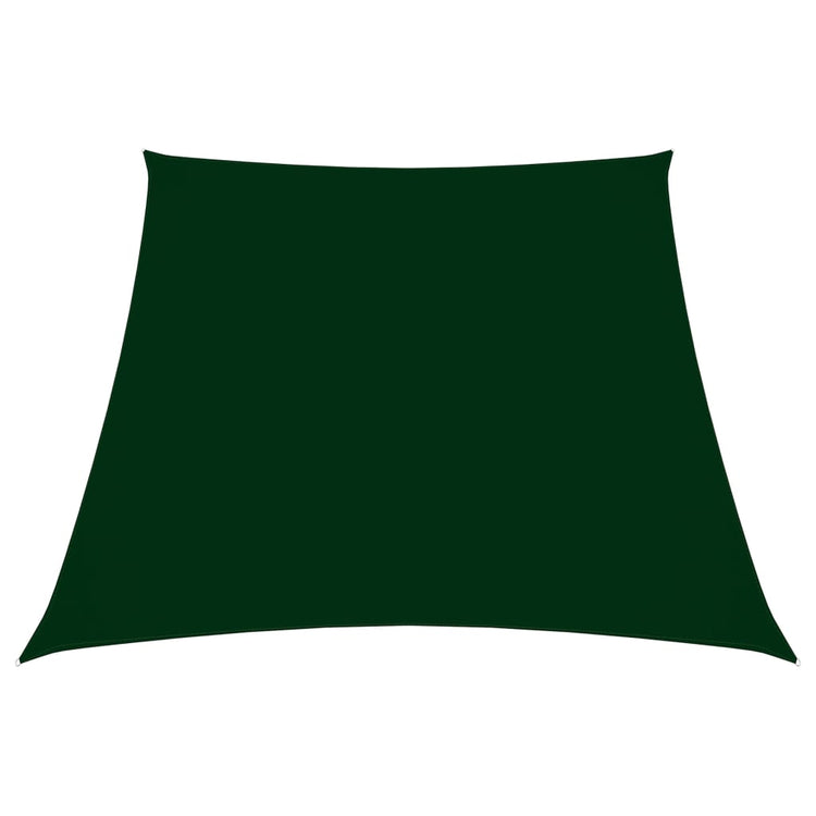 Vidaxl Zonnezeil Trapezium 3 5x4 M Oxford Tissu vert foncé
