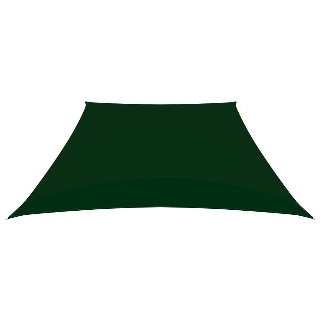 Vidaxl Zonnezeil Trapezium 3 5x4 M Oxford Tissu vert foncé