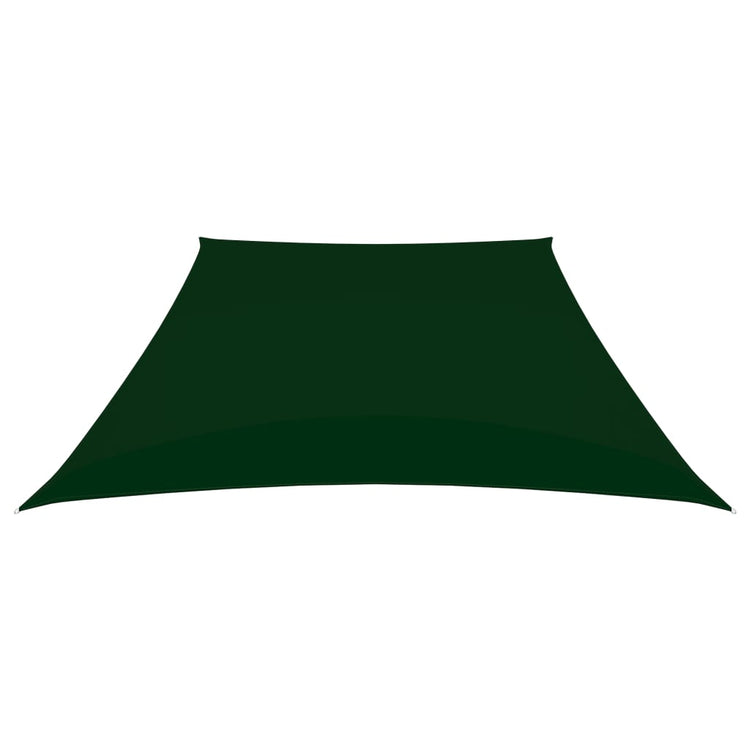 Vidaxl Zonnezeil Trapezium 3 5x4 M Oxford Tissu vert foncé