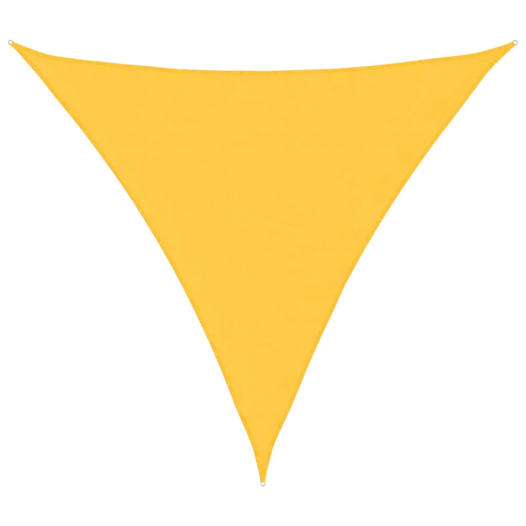 Vidaxx auvent triangulaire 4,5x4,5x4,5 m tissu oxford jaune