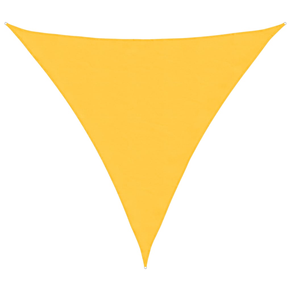 Vidaxx auvent triangulaire 5x5x5 m tissu oxford jaune