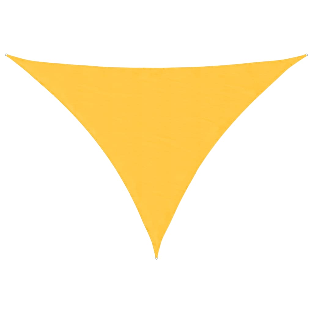 Vidaxx auvent triangulaire 5x7x7 m tissu oxford jaune