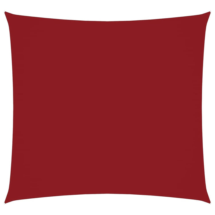 VidaXL parasol carré 2x2 m tissu oxford rouge