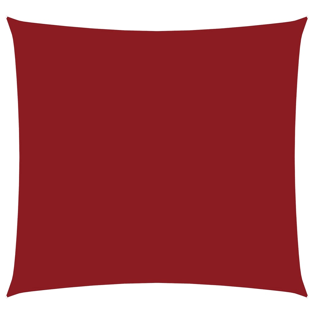 Auvent Vidaxx carré 3,6x3,6 m tissu oxford rouge