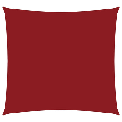 Auvent Vidaxx carré 3,6x3,6 m tissu oxford rouge