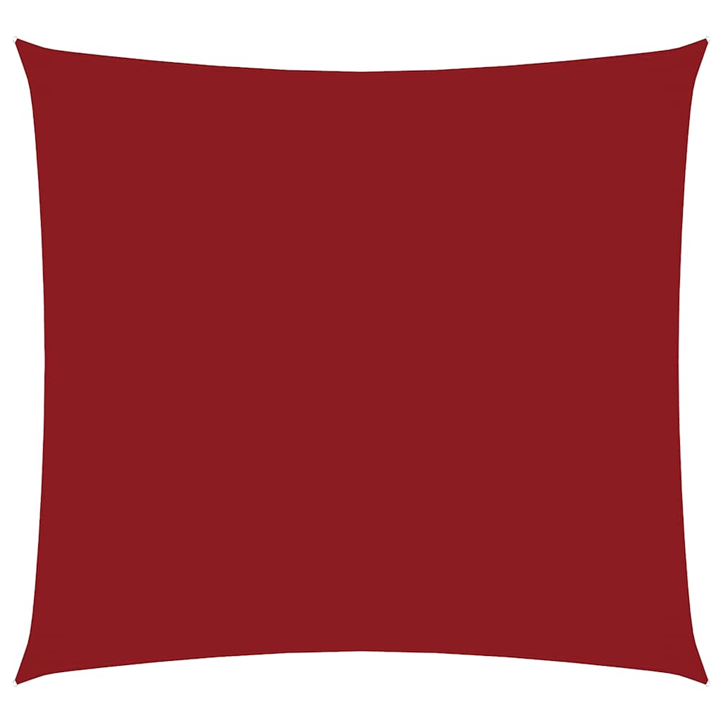 Vidaxxl parasol carré 4x4 m tissu oxford rouge