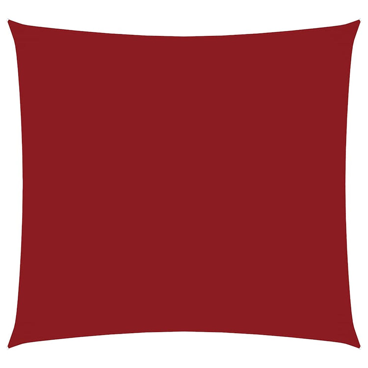 Vidaxxl parasol carré 4x4 m tissu oxford rouge