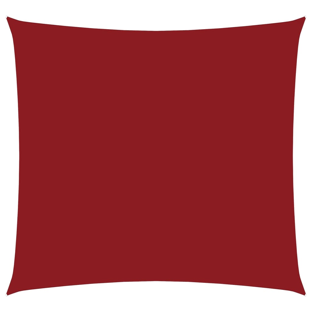 Vidaxxl parasol carré 4,5x4,5 m tissu oxford rouge