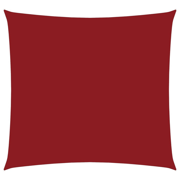 Vidaxxl parasol carré 4,5x4,5 m tissu oxford rouge